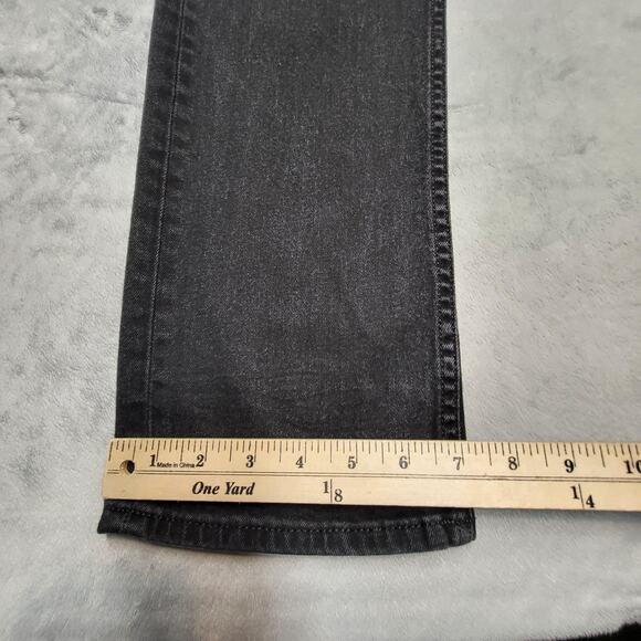 GUESS Jeans Mens 32x32 Black Regular Straight Denim Stretch Five Pocket Mid Rise - Picture 6 of 10